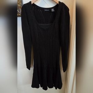Moda International Black Sweater Dress Medium
